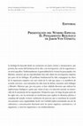 Research paper thumbnail of Presentación del Número Especial El Pensamiento Biológico de Jakob Von Uexküll