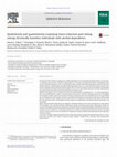 Research paper thumbnail of Qualitatively and quantitatively evaluating harm-reduction goal setting among chronically homeless individuals with alcohol dependence