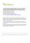 Research paper thumbnail of Growth and Body Weight Variability of the Invasive MusselLimnoperna fortunei(Mytilidae) Across Habitat and Season