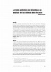 Research paper thumbnail of La renta petrolera en Argentina: un análisis de las últimas dos décadas