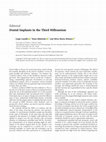 Research paper thumbnail of Dental Implants in the Third Millennium