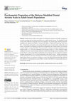 Research paper thumbnail of Psychometric Properties of the Hebrew Modified Dental Anxiety Scale in Adult Israeli Population