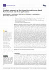 Synthetic Approach to Rice Waste-Derived Carbon-Based Nanomaterials and Their Applications Cover Page