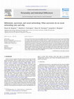 Research paper thumbnail of Millennials, narcissism, and social networking: What narcissists do on social networking sites and why