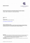 Research paper thumbnail of Public-Private Partnerships and Sustainable Regional Innovation Systems: Special Roles for Universities?