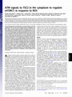 Research paper thumbnail of ATM signals to TSC2 in the cytoplasm to regulate mTORC1 in response to ROS