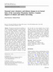 Research paper thumbnail of Seasonal water chemistry and diatom changes in six boreal lakes of the Laurentian Mountains (Québec, Canada): impacts of climate and timber harvesting