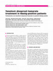 Research paper thumbnail of Tenofovir disoproxil fumarate treatment in HbeAg-positive patients