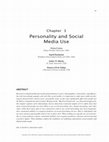 Personality and Social Media Use Cover Page