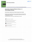 Sensorless Control of Electric Drives – A Technological Review Cover Page