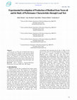 Research paper thumbnail of Experimental Investigation of Production of Biodiesel from Neem oil and its Study of Performance Characteristics through Load Test