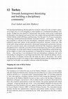 Research paper thumbnail of Turkey: towards homegrown theorizing and building a disciplinary community