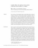 Research paper thumbnail of Lambay lithics: the analysis of two surface  collections from Lambay, Co. Dublin