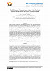 Research paper thumbnail of Studi Kelayakan Pengaman Input-Output Trafo Distribusi Fuse Cut Out (FCO) dan NH Fuse di Area Payakumbuh