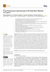 Research paper thumbnail of X-ray Fluorescence Spectroscopy of Picrolite Raw Material on Cyprus