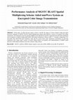 Research paper thumbnail of Performance Analysis of MGSTC BLAST Spatial Multiplexing Scheme Aided mmWave System on Encrypted Color Image Transmission