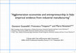 Research paper thumbnail of Agglomeration economies and entrepreneurship in Italy: empirical evidence from industrial manufacturing