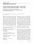 Research paper thumbnail of Current smoking status is associated to a non-ACR 50 response in early rheumatoid arthritis. A cohort study