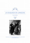 La duquesa de Langeais. Honoré de Balzac Cover Page