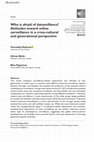 Research paper thumbnail of Who is afraid of dataveillance? Attitudes toward online surveillance in a cross-cultural and generational perspective