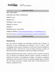 Research paper thumbnail of Cine, Video y Antropología: syllabus -UE.CVA.2021