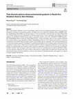 Research paper thumbnail of Plant diversity patterns along environmental gradients in Nanda Devi Biosphere Reserve, West Himalaya