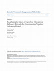 Research paper thumbnail of Redefining the Lines of Expertise: Educational Pathways Through the Communities Together Advocacy Project