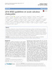 Research paper thumbnail of WSES guidelines on acute calculous cholecystitis Ansaloni , L . 2016-06-14