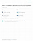 Research paper thumbnail of Modelingstructural Model For Higher Order Constructs (Hoc) Using Marketing Model
