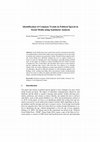 Research paper thumbnail of Identification of Common Trends in Political Speech in Social Media using Sentiment Analysis