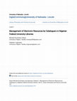 Management of Electronic Resources by Cataloguers in Nigerian Federal University Libraries Cover Page