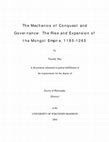 The mechanics of conquest and governance: the rise and expansion of the Mongol Empire, 1185-1265 Cover Page