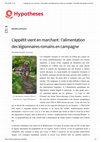 Research paper thumbnail of L’appétit vient en marchant : l’alimentation des légionnaires romains en campagne