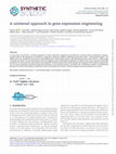 Research paper thumbnail of A universal approach to gene expression engineering