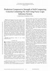 Research paper thumbnail of Prediction Compressive Strength Of Self-Compacting Concrete Containing Fly Ash Using Fuzzy Logic Inference System