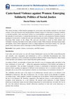 Research paper thumbnail of Caste-based Violence against Women: Emerging Solidarity Politics of Social Justice