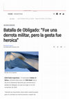 Research paper thumbnail of Batalla de Obligado: "Fue una derrota militar, pero la gesta fue heroica"