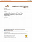 Research paper thumbnail of Children\u27s Development of Printed Word Knowledge in Sentence-Based Reading Approaches