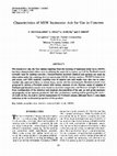 Characteristics of MSW Incinerator Ash for Use in Concrete Cover Page