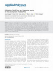 Research paper thumbnail of Utilization of lentil flour as a biopolymer source for the development of edible films