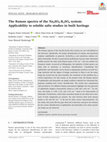 The Raman spectra of the Na2 SO4 -K2 SO4 system: Applicability to soluble salts studies in built heritage Cover Page