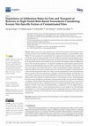 Research paper thumbnail of Importance of Infiltration Rates for Fate and Transport of Benzene in High-Tiered Risk-Based Assessment Considering Korean Site-Specific Factors at Contaminated Sites