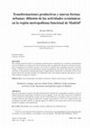 Research paper thumbnail of Transformaciones productivas y nuevas formas urbanas: difusión de las actividades económicas en la región metropolitana funcional de Madrid