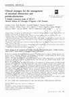 Research paper thumbnail of Clinical strategies for the management of intestinal obstruction and pseudo-obstruction. A Delphi Consensus study of SICUT (Società Italiana di Chirurgia d'Urgenza e del Trauma)