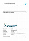 Research paper thumbnail of A social network analysis of a marine management science-policy community for six case studies. JAKFISH Deliverable 5.1