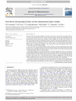 Research paper thumbnail of Foot forces during typical days on the international space station