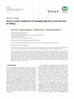 Research paper thumbnail of Review of the Complexity of Managing Big Data of the Internet of Things