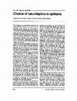 Research paper thumbnail of Choice of neuroleptics in epilepsy