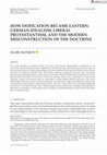 Research paper thumbnail of How Deification Became Eastern: German Idealism, Liberal Protestantism, and the Modern Misconstruction of the Doctrine