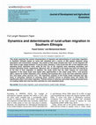 Dynamics and determinants of rural-urban migration in Southern Ethiopia Cover Page